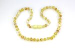 Amber children's necklace white amber color - Image 3