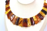 Natural Baltic amber luxury bib necklace - Image 3