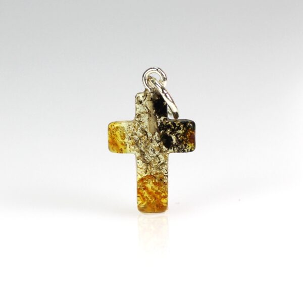 Gintarinis pakabukas kryželis