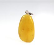 Gintarinis pakabukas geltono gintaro lašelis