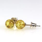 Gintariniai auskarai burbuliukai