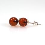 Gintariniai auskarai burbuliukai