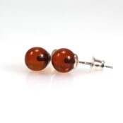 Gintariniai auskarai burbuliukai