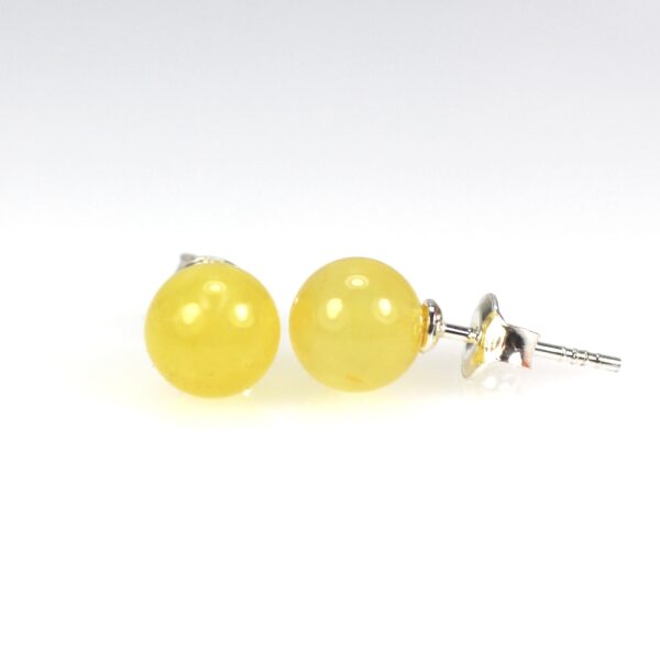 Gintariniai auskarai burbuliukai