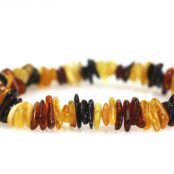 Neapdirbto gintaro apyrankė