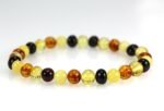 Gintarinė apyrankė iš Baltijos gintaro, spalvota - Image 3