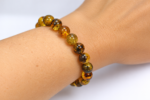 Baltic amber bracelet, greenish color - Image 2