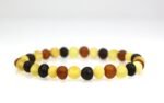 Multi color, Baltic amber bracelet, rounded beads - Image 6