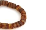 Brown color amber men's (unisex) bracelet - Image 5