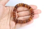 Brown color amber men's (unisex) bracelet - Image 6