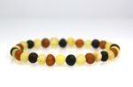 Multi color, Baltic amber bracelet, rounded beads - Image 6