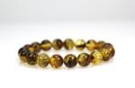 Baltic amber bracelet, greenish color - Image 3