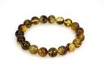Baltic amber bracelet, greenish color - Image 4