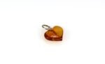 Amber pendant heart shape, small - Image 3