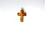 Amber pendant cross shape, small - Image 5