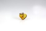 Amber pendant heart shape, small - Image 4